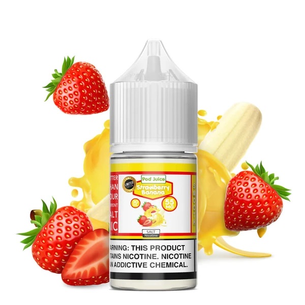 Pod Juice Strawberry Banana 30ML Salt Nic Vape Juice